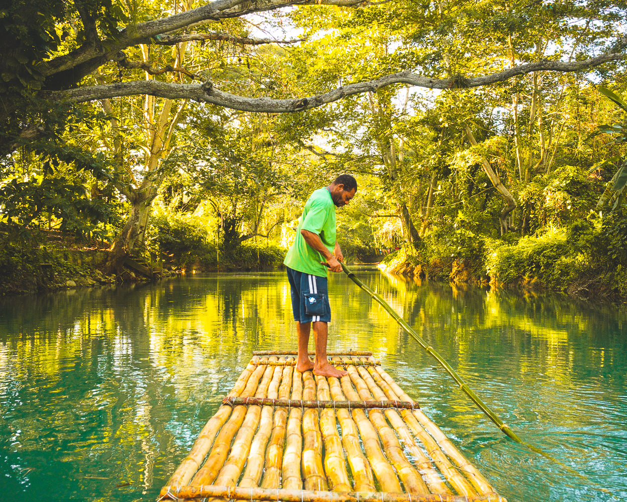 rafting in Jamaica